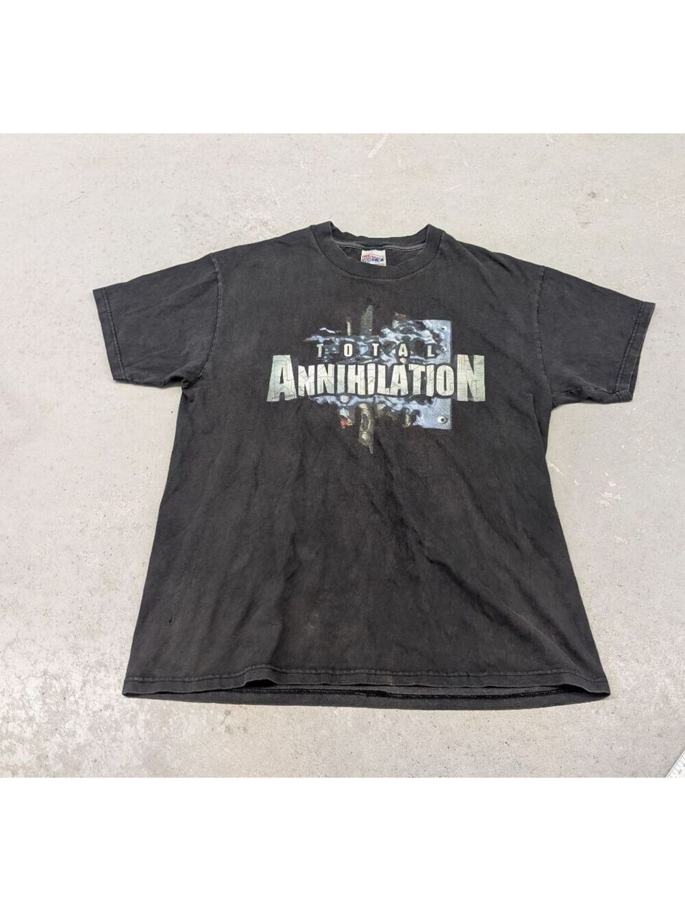 Y2K Total Annihilation Crave Dog Distressed Promo T-shirt